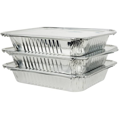 *WHOLESALE* Aluminum Half Size LID For 9x13 for All Weight Pans | 100 ct/case Disposable VeZee   