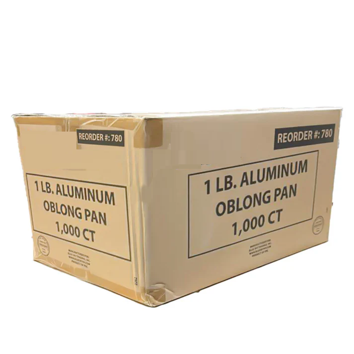 *WHOLESALE* Disposable Aluminum 1Lb Oblong Pan 5.5" x 4" | 1000 ct/case Disposable VeZee   