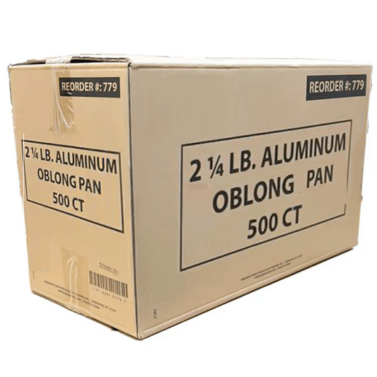 Disposable Aluminum Pan 2.25Lb Oblong 8.25" x 5.75"
