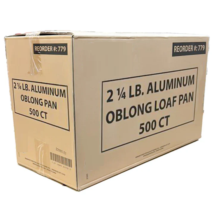 *WHOLESALE* Disposable Aluminum 2.25Lb Oblong Pan 8.25" x 5.75" | 500 ct/case Disposable VeZee