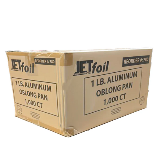 *WHOLESALE* Disposable Aluminum 1Lb Oblong Pan 5.5" x 4" | 1000 ct/case Disposable VeZee   
