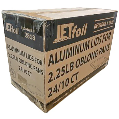 *WHOLESALE* Aluminum Lid For 2.25Lb Oblong Pan 8.75" x 6.12" | 240 Ct/Case Disposable VeZee   