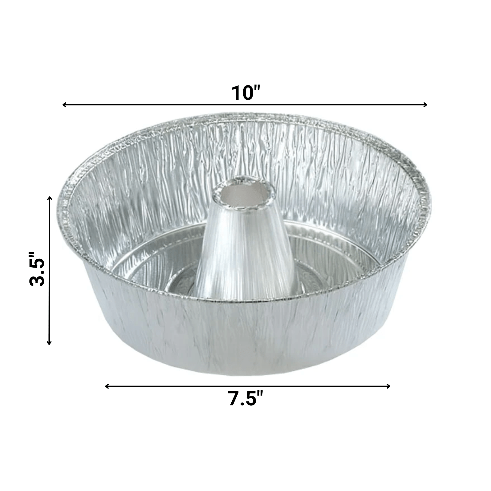 Disposable Angel Cake Tin Disposable Aluminum 10