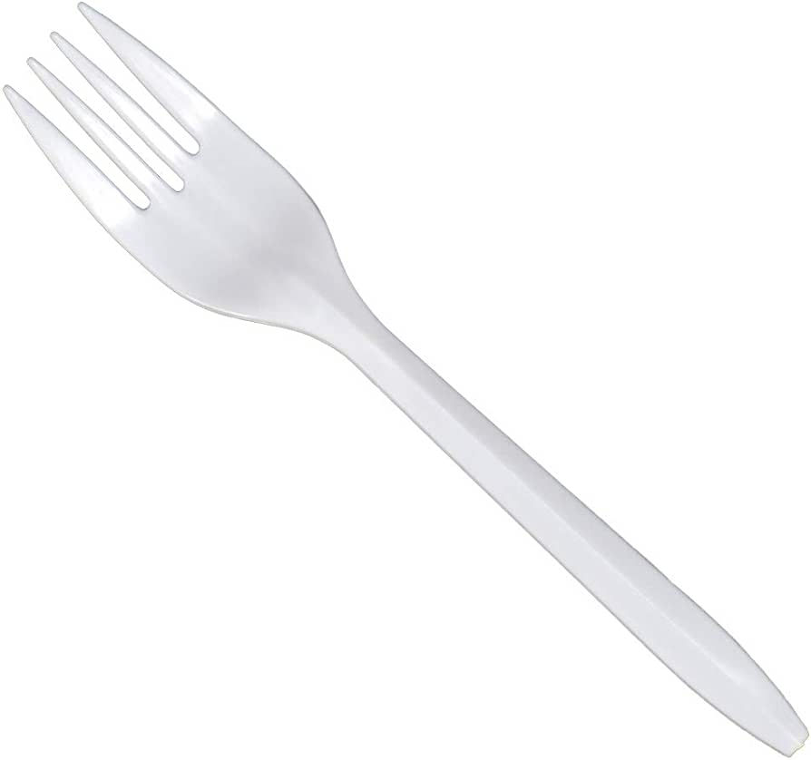 "BULK" Plastic Cutlery Forks Medium Weight Disposable White Cutlery Nicole Collection   