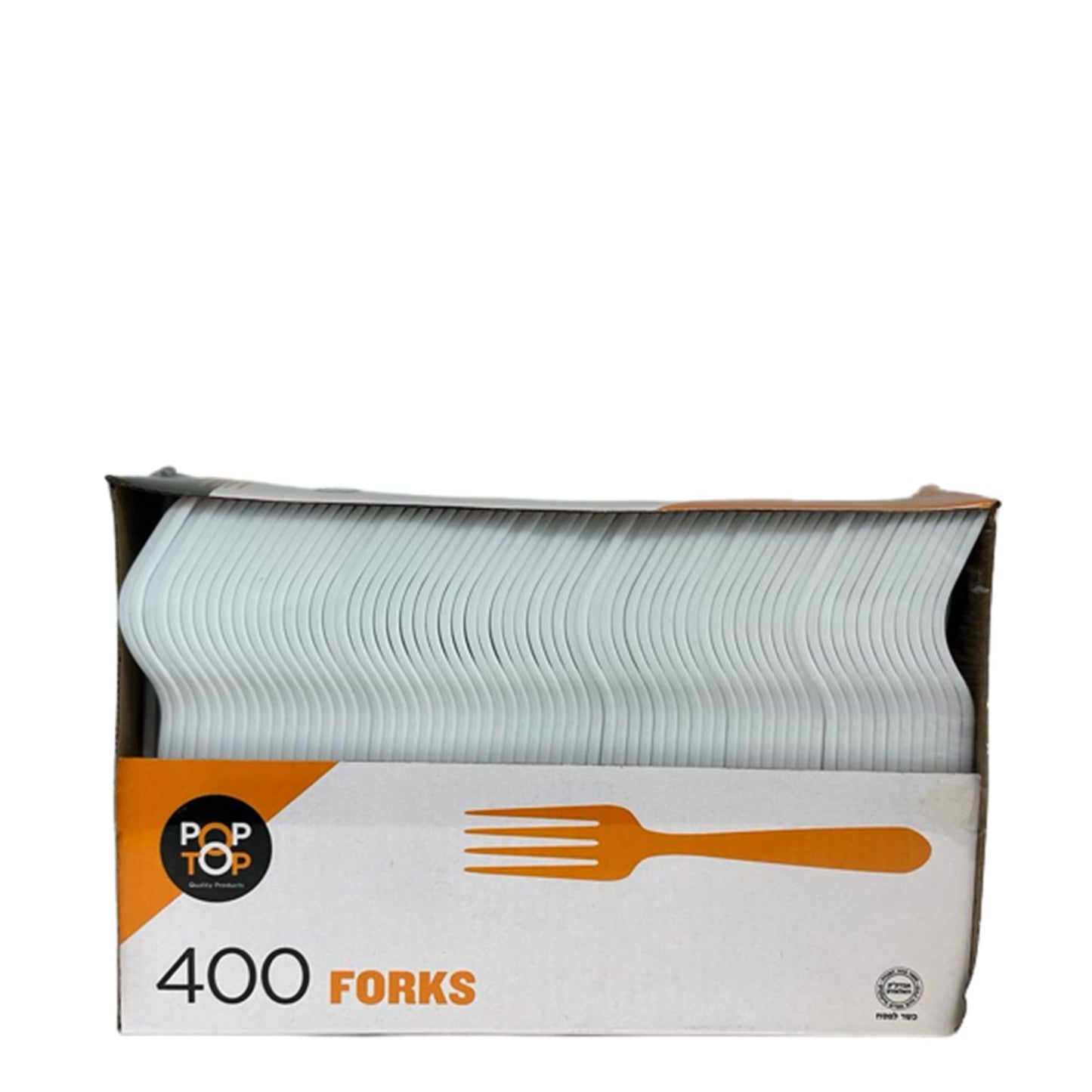 Disposable Premimum Quality White Medium Weght 400CT Value Pack Forks Cutlery POP TOP   