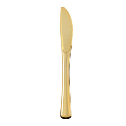Dynasty Plastic Gold Knives Table Knives Blue Sky