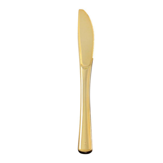 Dynasty Plastic Gold Knives Table Knives Blue Sky