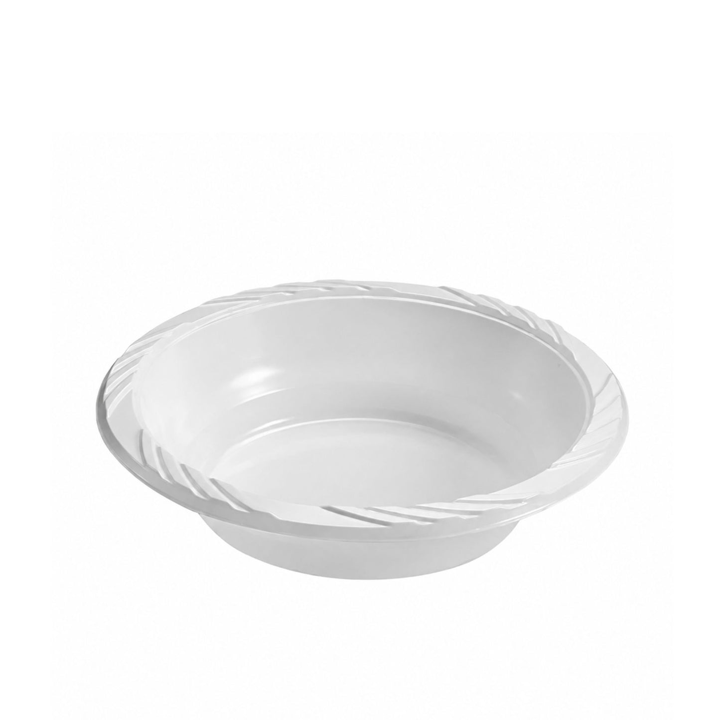 *BUY BULK* 12oz White Lightweight Soup Bowls Plastic Bowls VeZee
