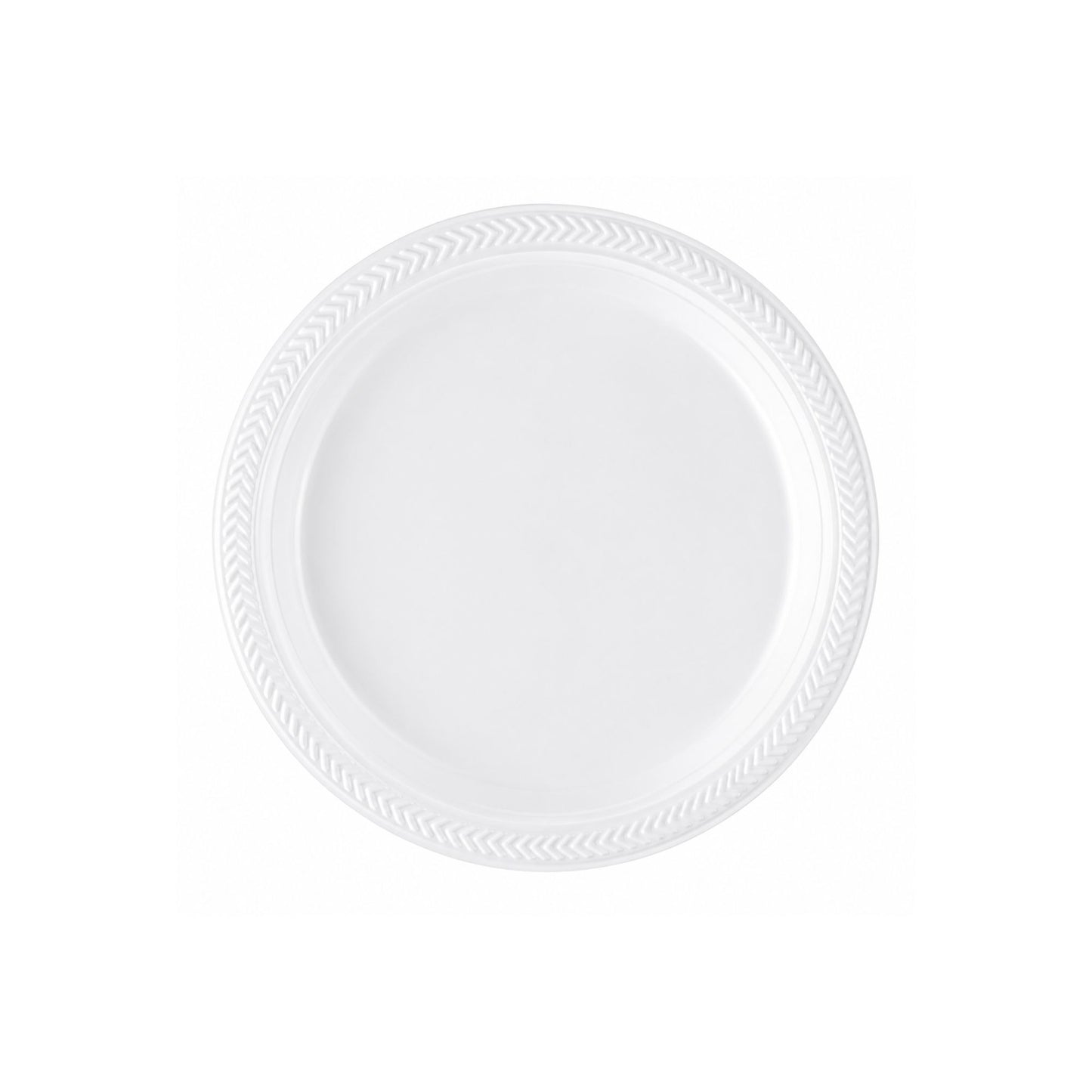 *BUY BULK* 6" plates Lightweight White Plastic Disposable Disposable Plates Blue Sky
