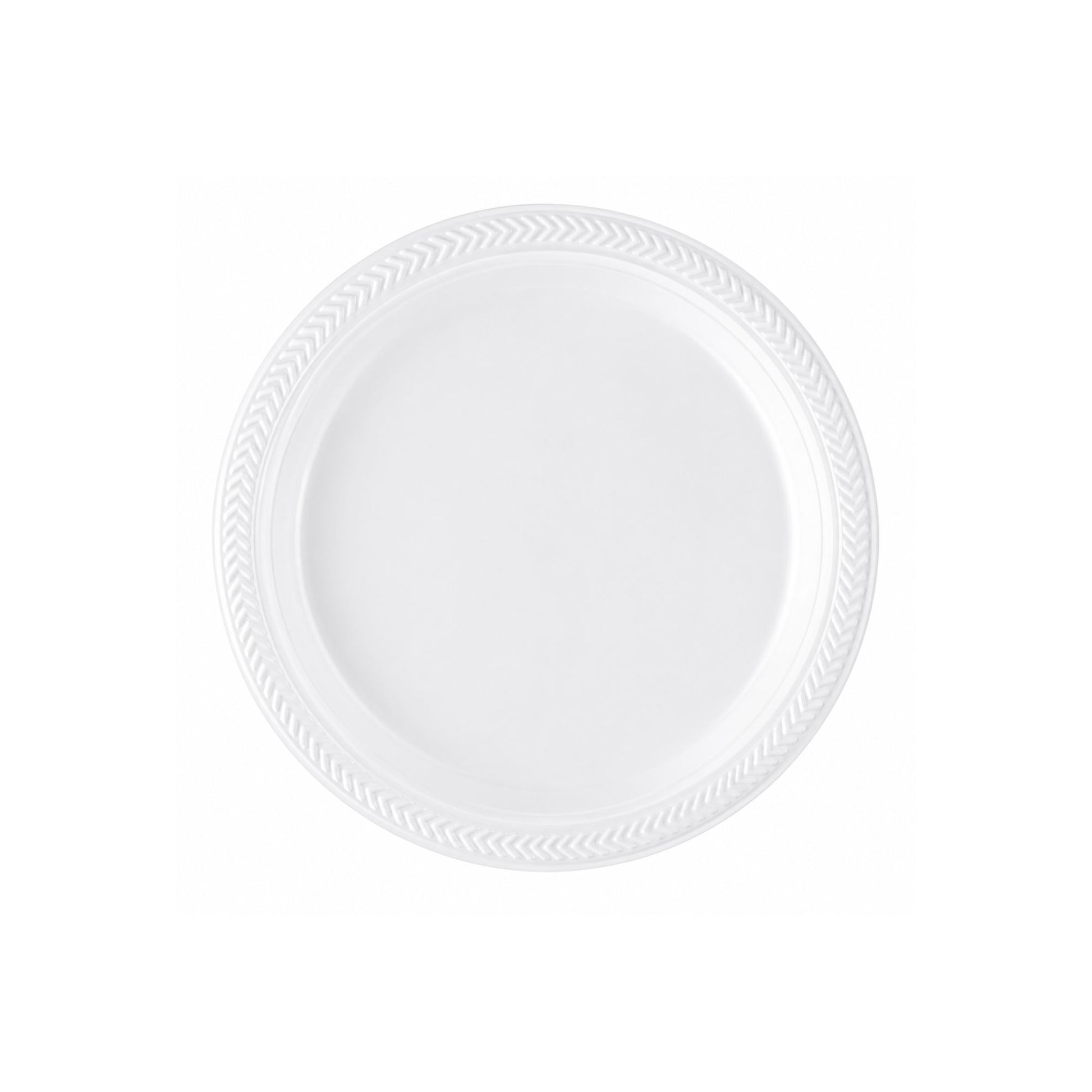 *BUY BULK* 6" plates Lightweight White Plastic Disposable Disposable Plates Blue Sky