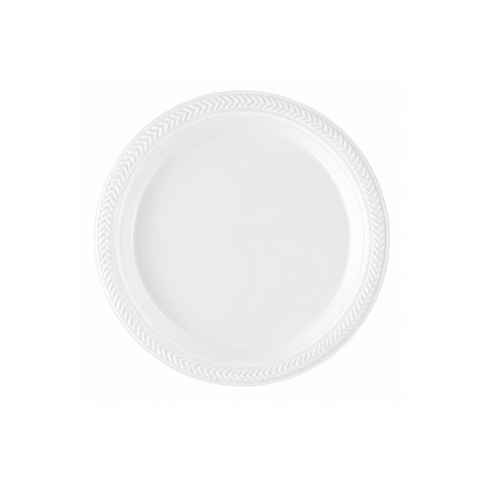 *BUY BULK* 6" plates Lightweight White Plastic Disposable Disposable Plates Blue Sky