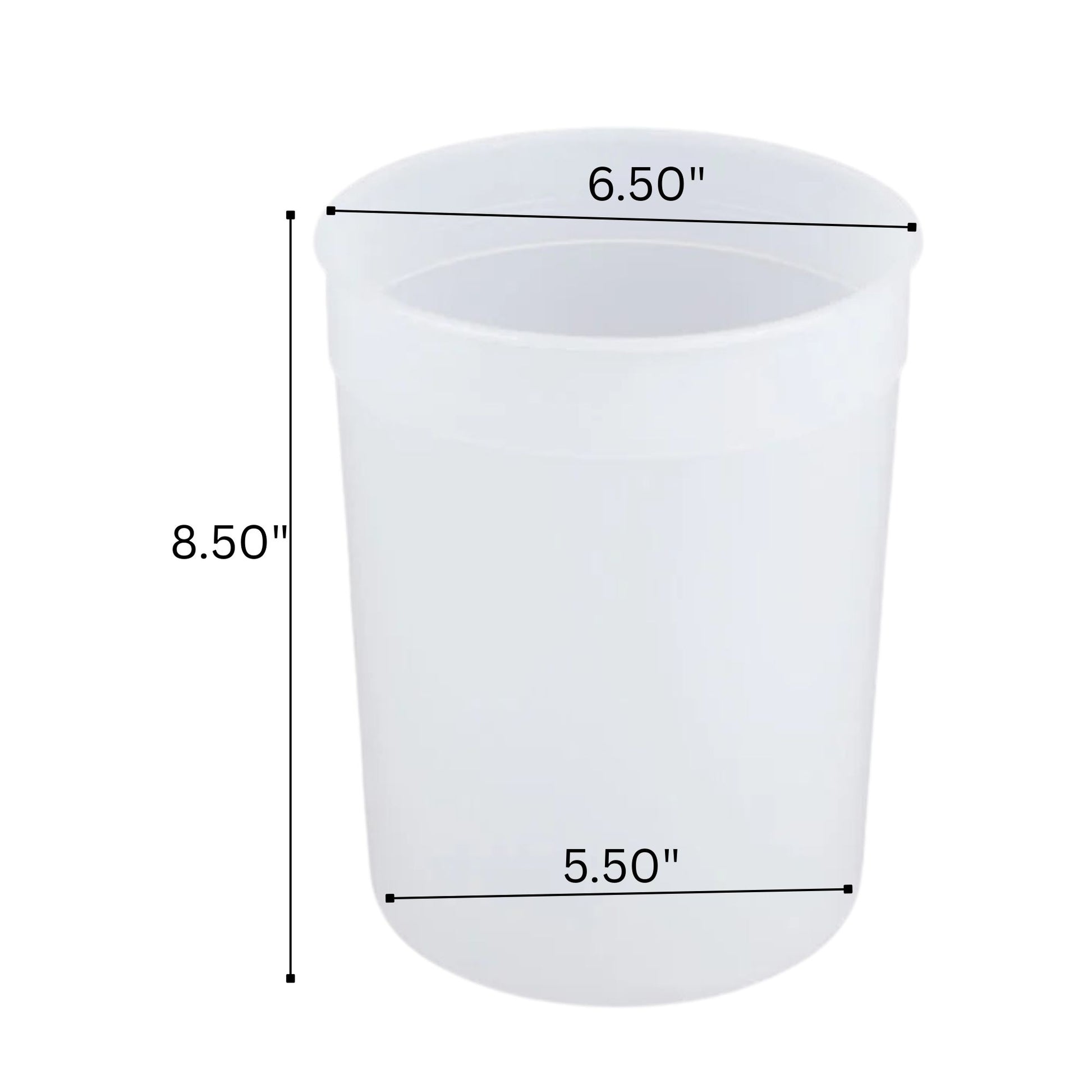 128 oz Disposable Plastic Food Storage Containers with Lids Food Storage & Serving VeZee