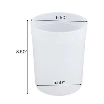 128 oz Disposable Plastic Food Storage Containers with Lids Food Storage & Serving VeZee