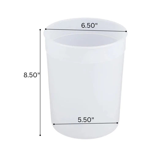 *WHOLESALE* 128oz Storage Containers with Lids Disposable Plastic Food Storage & Serving VeZee