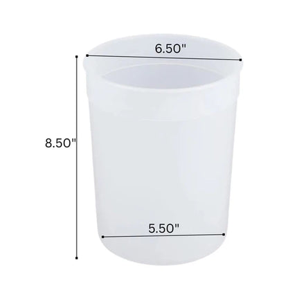 *WHOLESALE* 128oz Storage Containers with Lids Disposable Plastic Food Storage & Serving VeZee