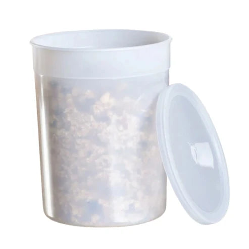 *WHOLESALE* 128oz Storage Containers with Lids Disposable Plastic Food Storage & Serving VeZee