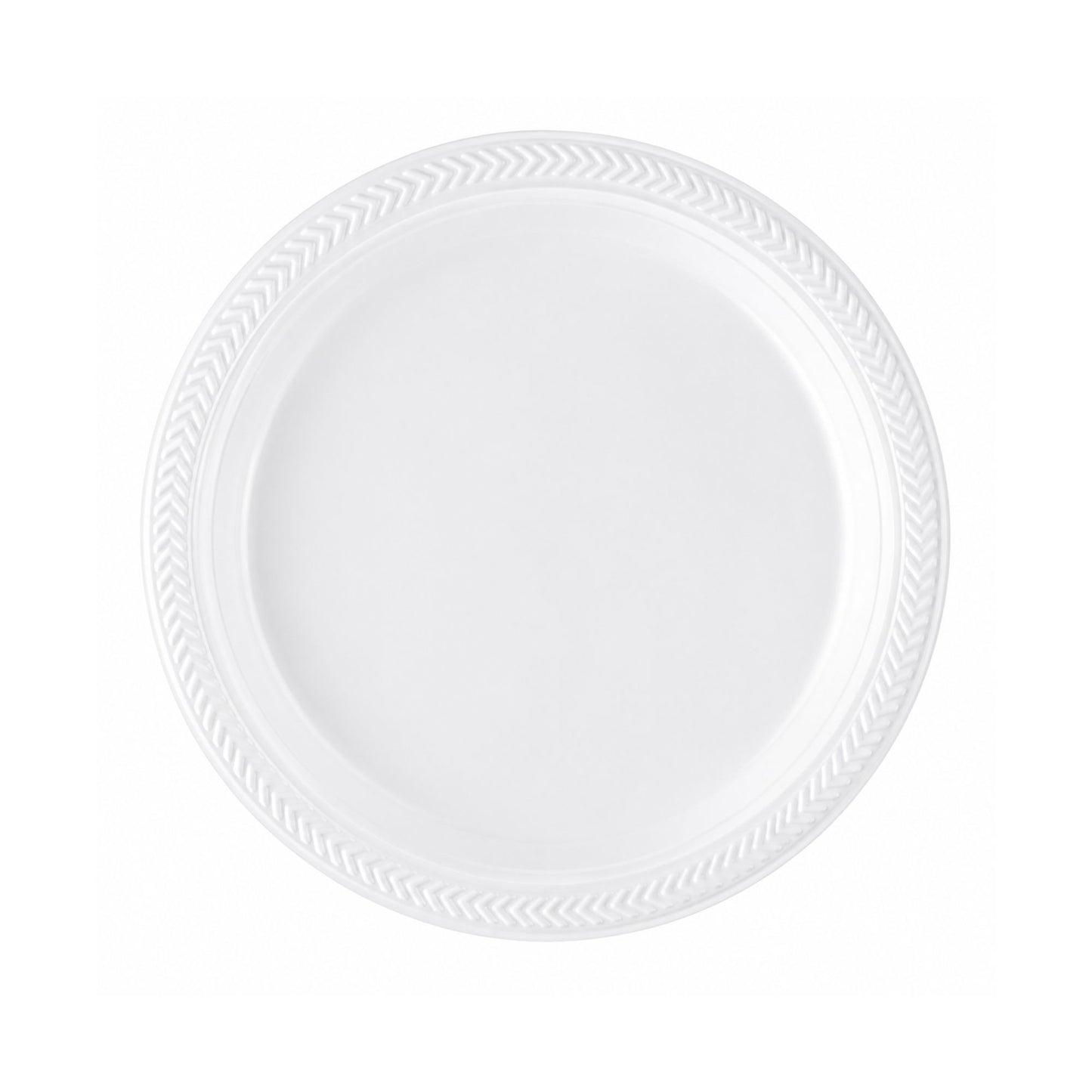 *BUY BULK* 7" plates Lightweight White Plastic Disposable Disposable Plates Blue Sky