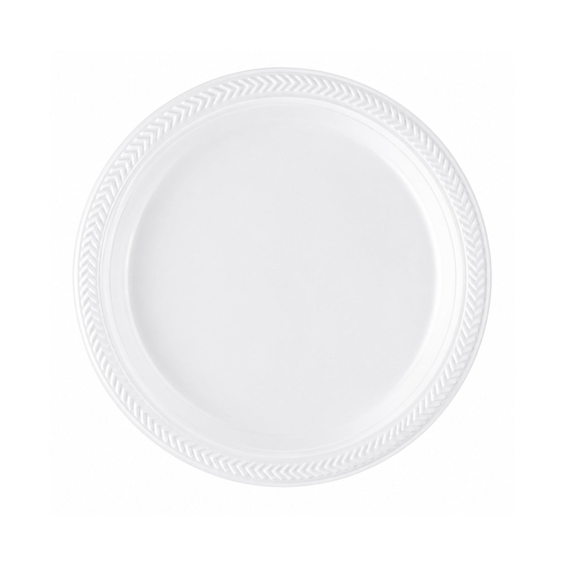 *BUY BULK* 7" plates Lightweight White Plastic Disposable Disposable Plates Blue Sky