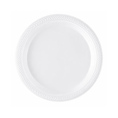 *BUY BULK* 7" plates Lightweight White Plastic Disposable Disposable Plates Blue Sky