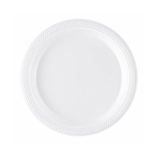 *BUY BULK* 7" plates Lightweight White Plastic Disposable Disposable Plates Blue Sky