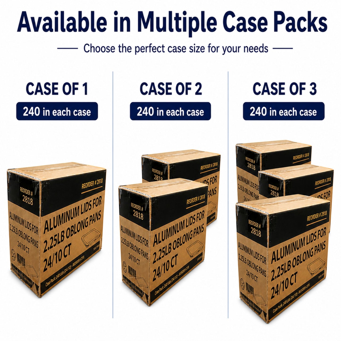 *WHOLESALE* 2.25Lb Oblong Aluminum Lid For Pan 8.25" x 5.75" 240/Case(Must bend edges of pan to fit) Disposable Food Container Lids VeZee
