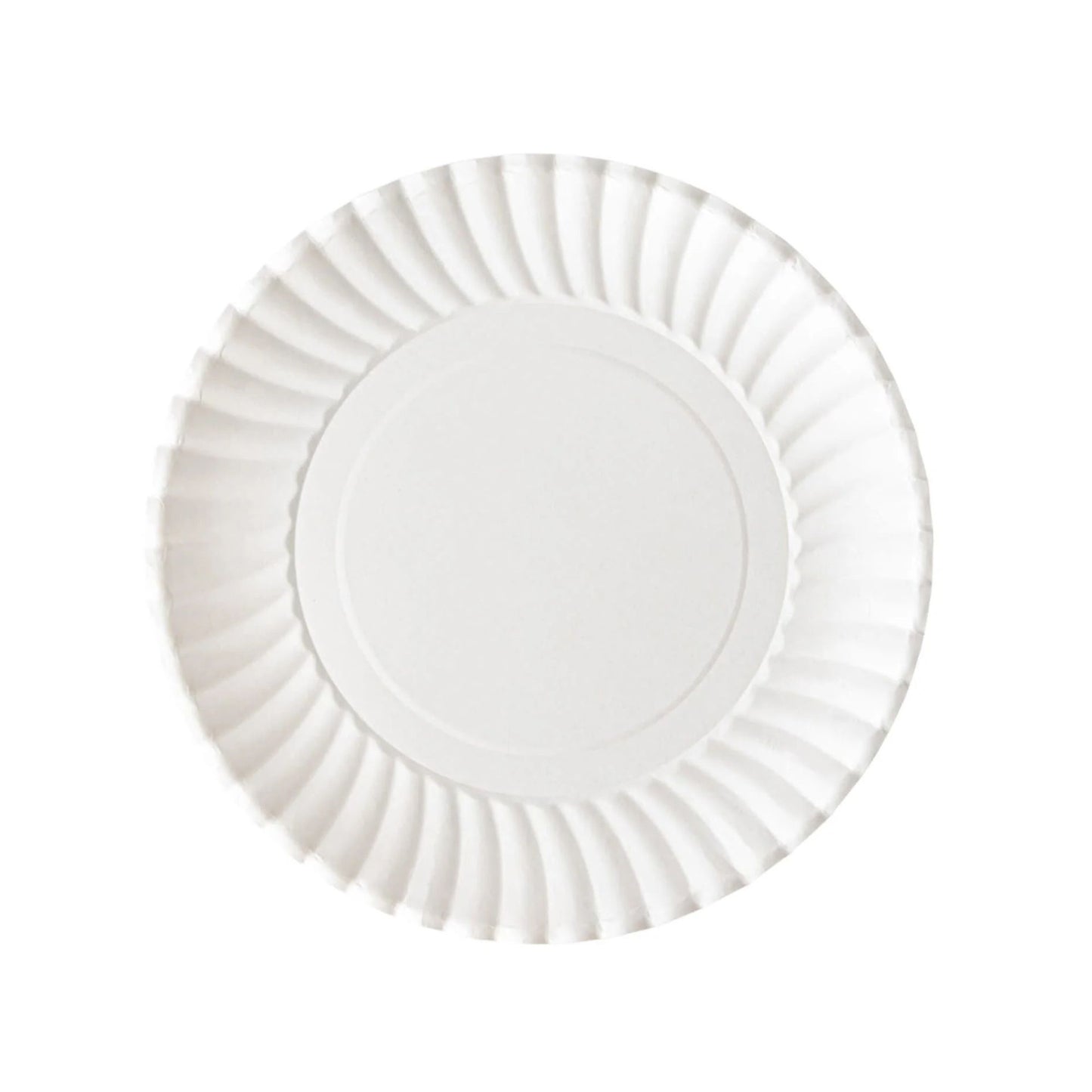 *WHOLESALE* 7" - Disposable - Uncoated - White - Lunch Plates | 1200 ct. Disposable Plates Blue Sky