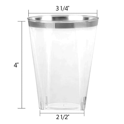 White Plastic Dinnerware Set- Value Pack-Organic Disposable Tableware Decorline