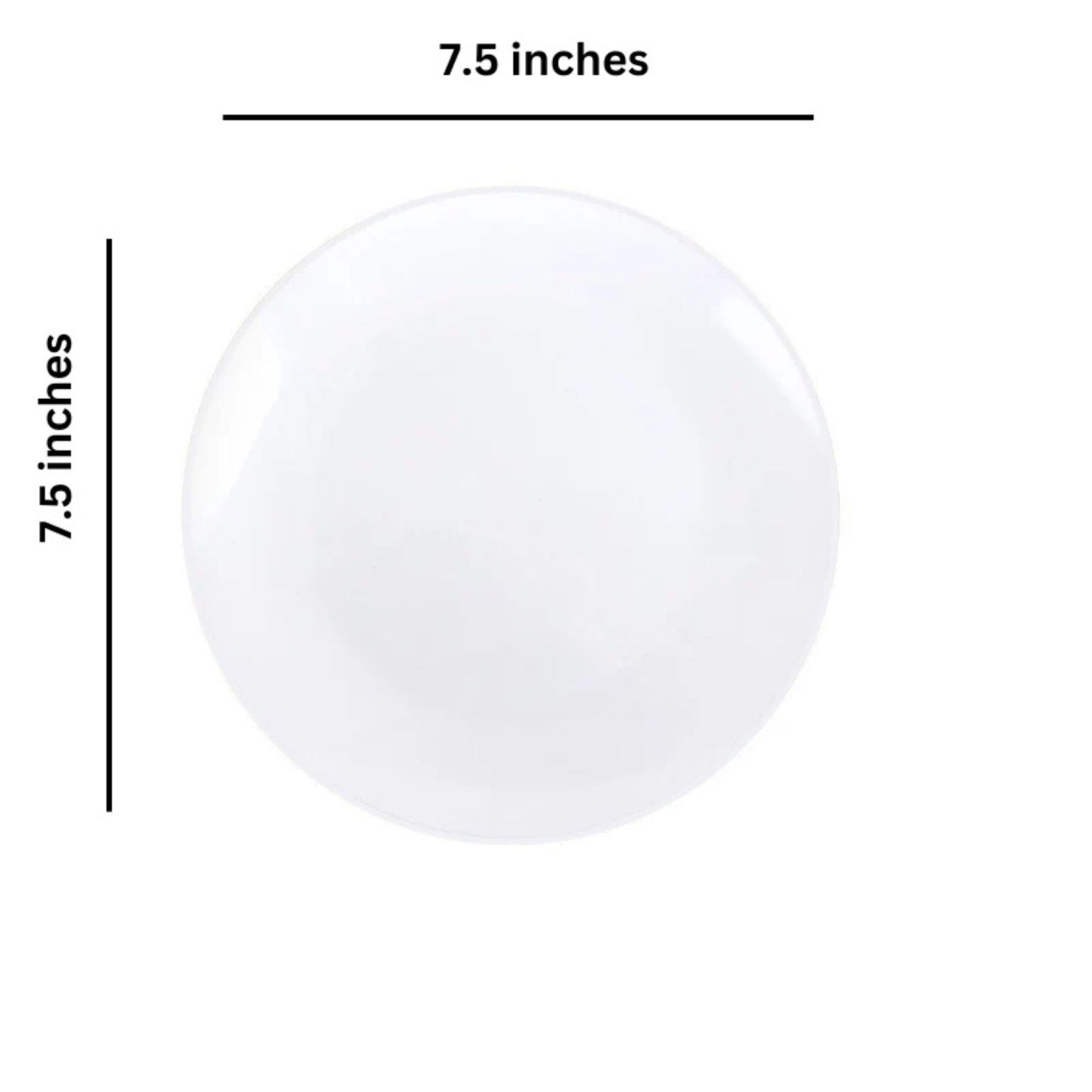 White Plastic Dinnerware Set- Value Pack-Organic Disposable Tableware Decorline