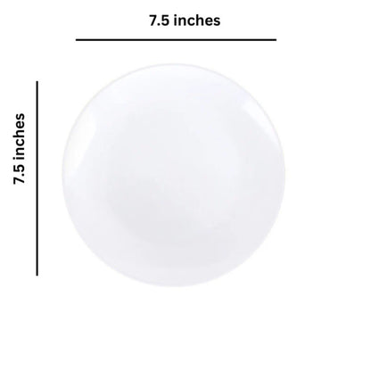 White Plastic Dinnerware Set- Value Pack-Organic Disposable Tableware Decorline