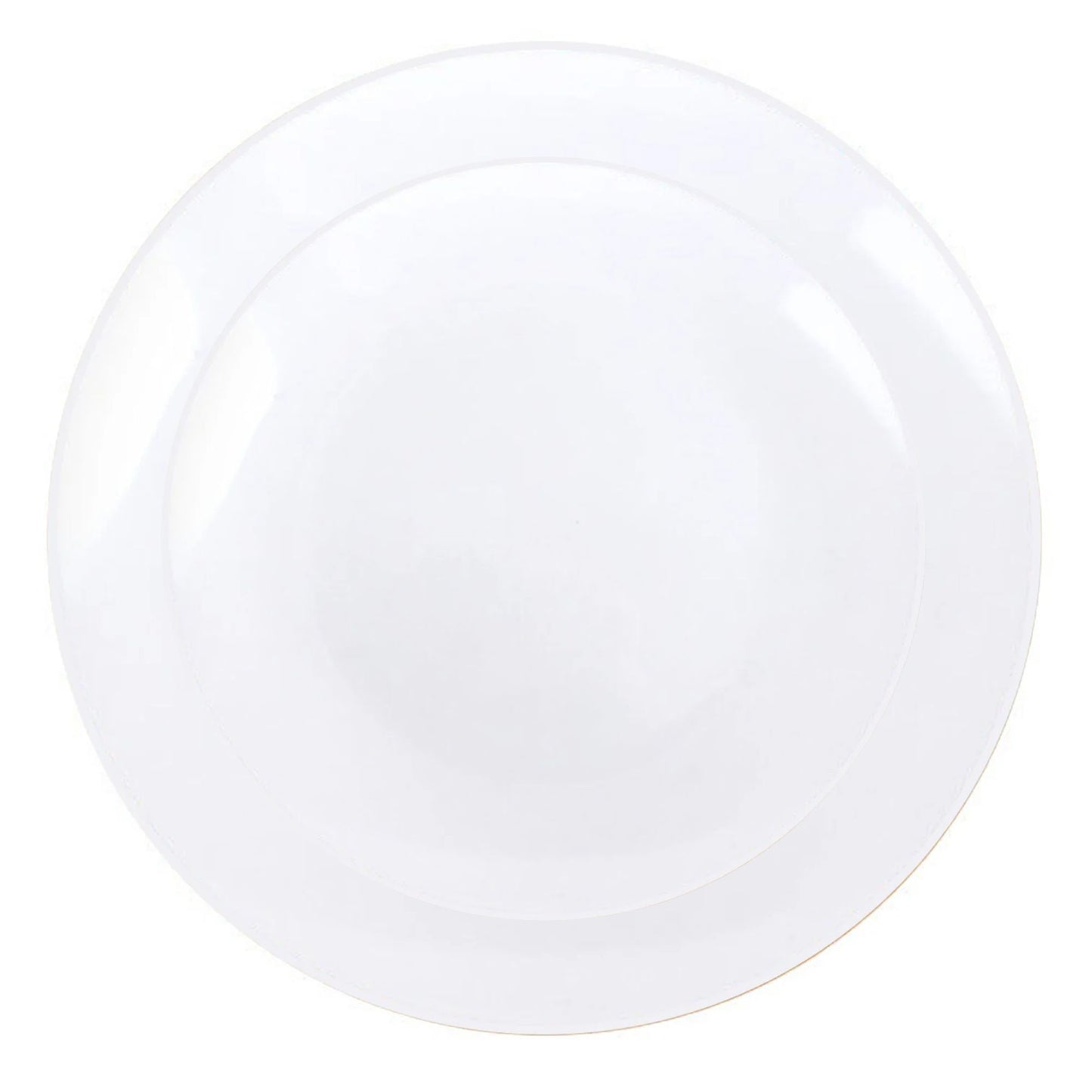 White Plastic Dinnerware Set- Value Pack-Organic Disposable Tableware Decorline