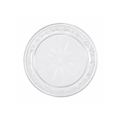 *JUMBO PACK* 6" Plastic Plates Clear Disposable Disposable Plates Blue Sky