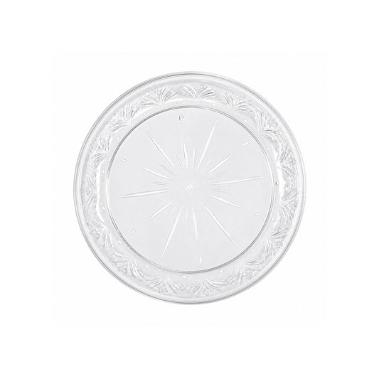 *JUMBO PACK* 6" Plastic Plates Clear Disposable Disposable Plates Blue Sky