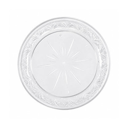 *JUMBO PACK* 7" Plastic Plates Clear Disposable Disposable Plates Blue Sky