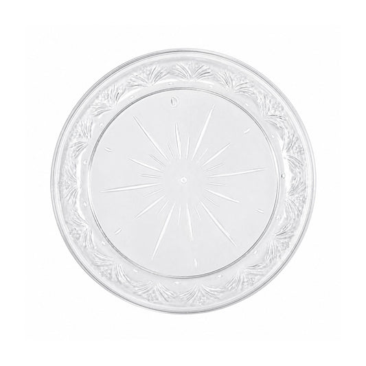 *JUMBO PACK* 7" Plastic Plates Clear Disposable Disposable Plates Blue Sky
