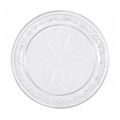 *JUMBO PACK* 9" Plastic Plates Clear Disposable Disposable Plates Blue Sky