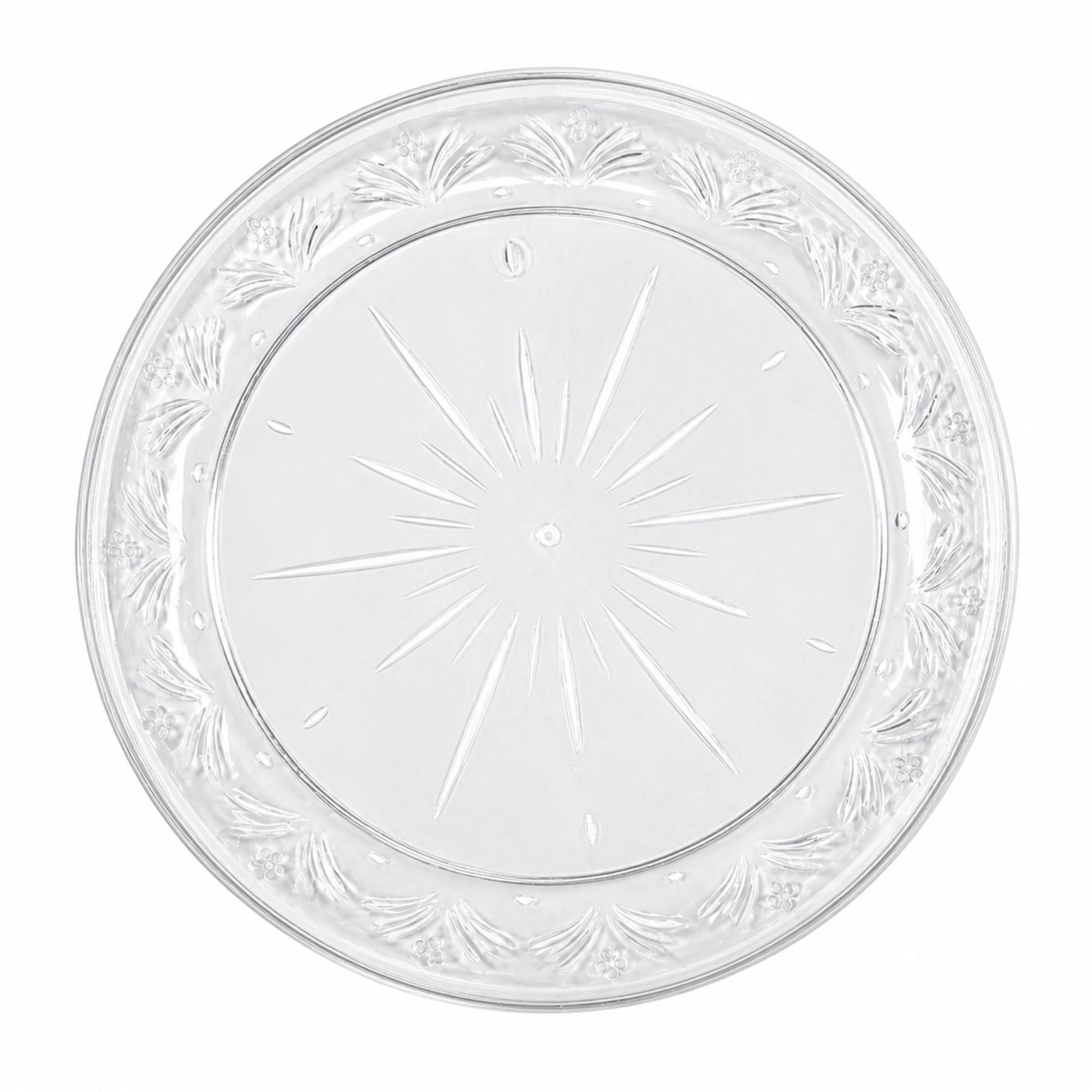 *JUMBO PACK* 10" Plastic Plates Disposable Disposable Plates Blue Sky