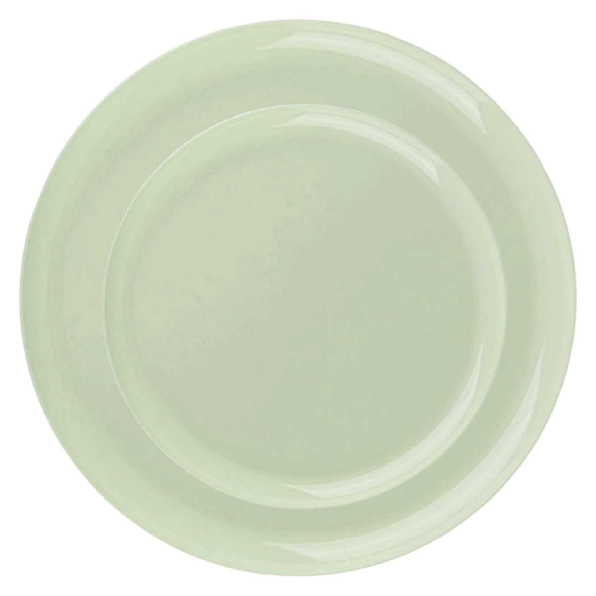 Mint Green Disposable Dinnerware Set – Elegant Party Pack: Edge Disposable Tableware Decorline