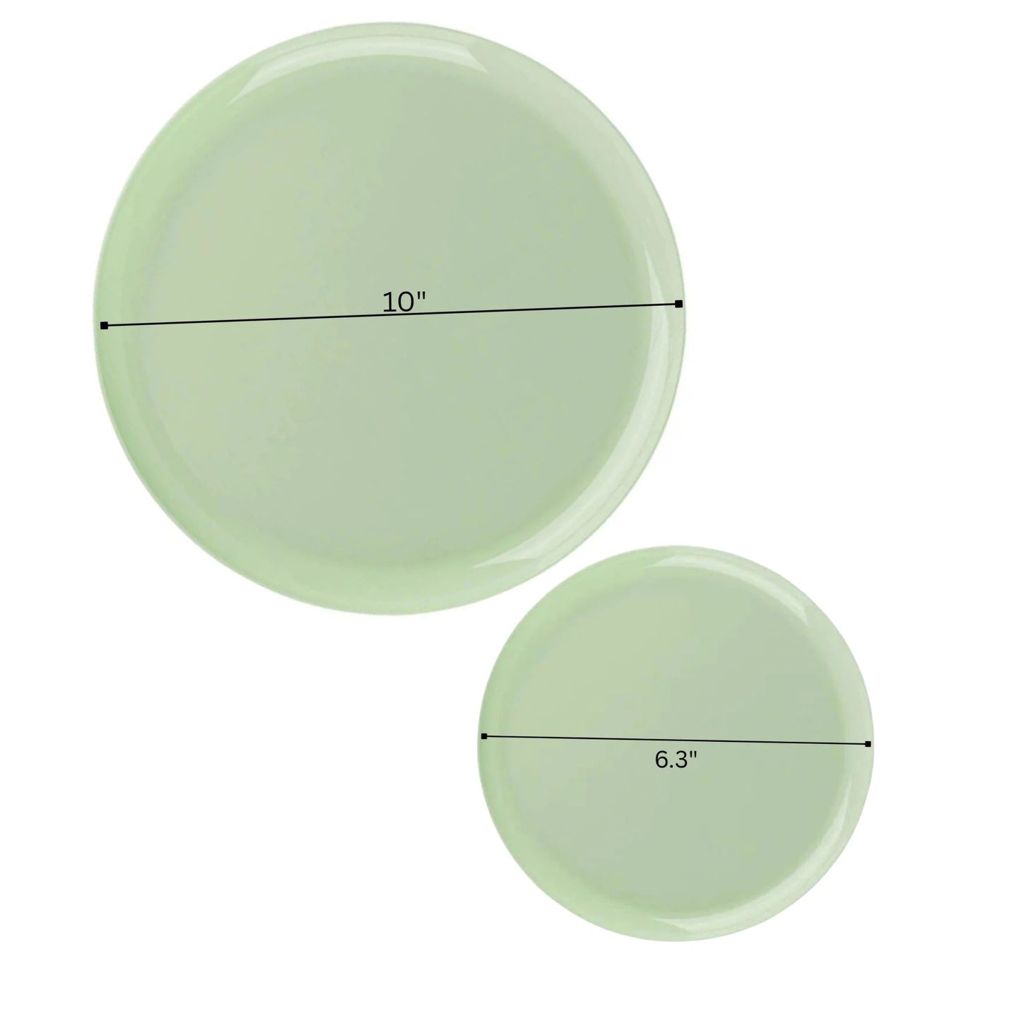 Mint Green Disposable Dinnerware Set – Elegant Party Pack: Edge Disposable Tableware Decorline