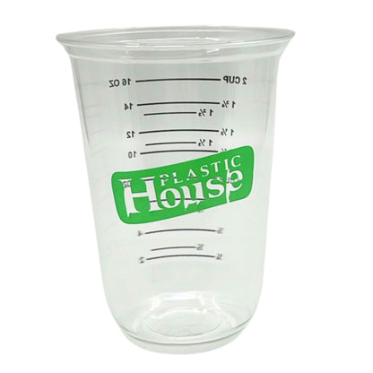 Plastic House 16Oz Translucent Plastic Measuring Cups:12CT Measuring Cups Plastic House