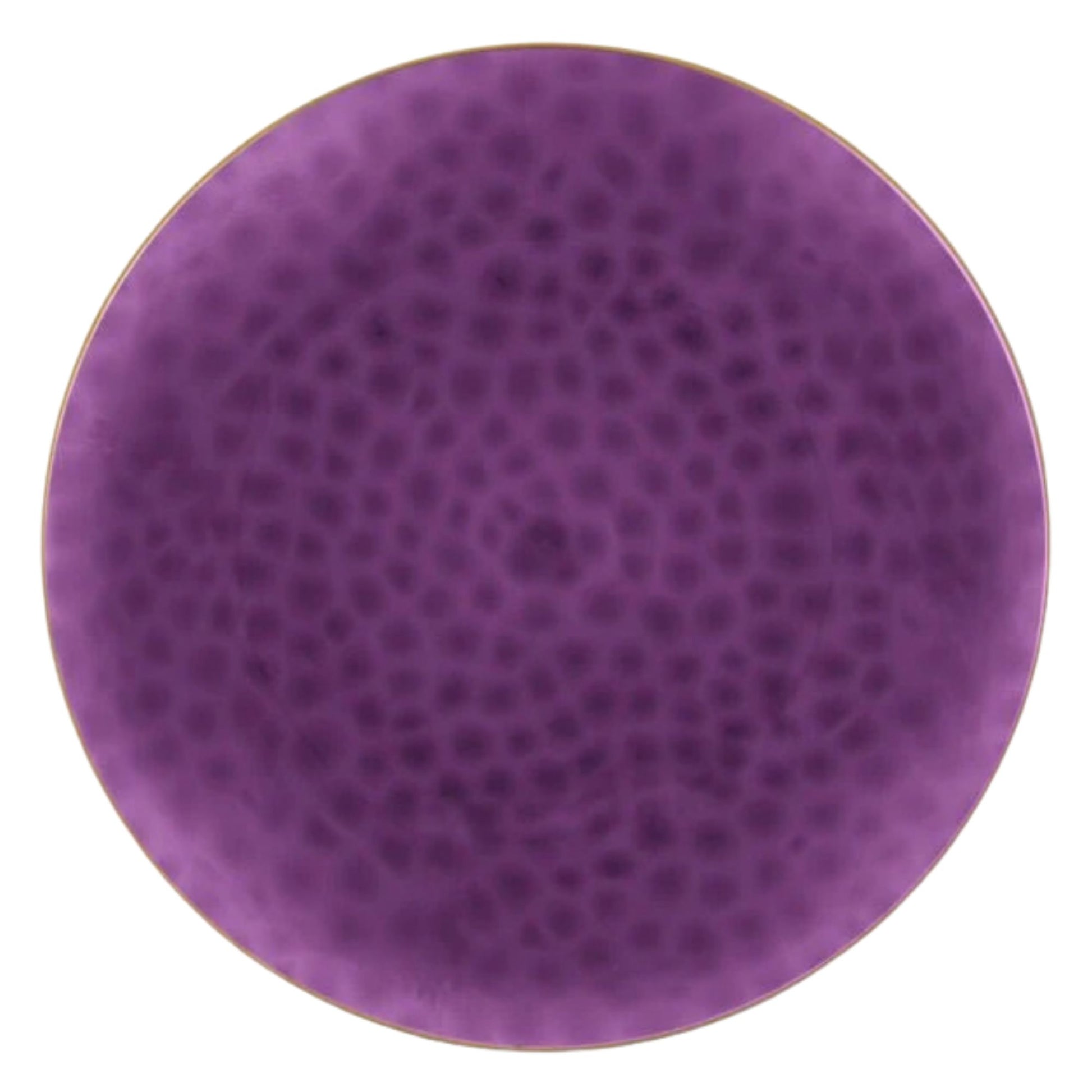 Organic Hammered 10" Purple & Gold Disposable Plastic Dinner Plate Disposable Plates Blue Sky