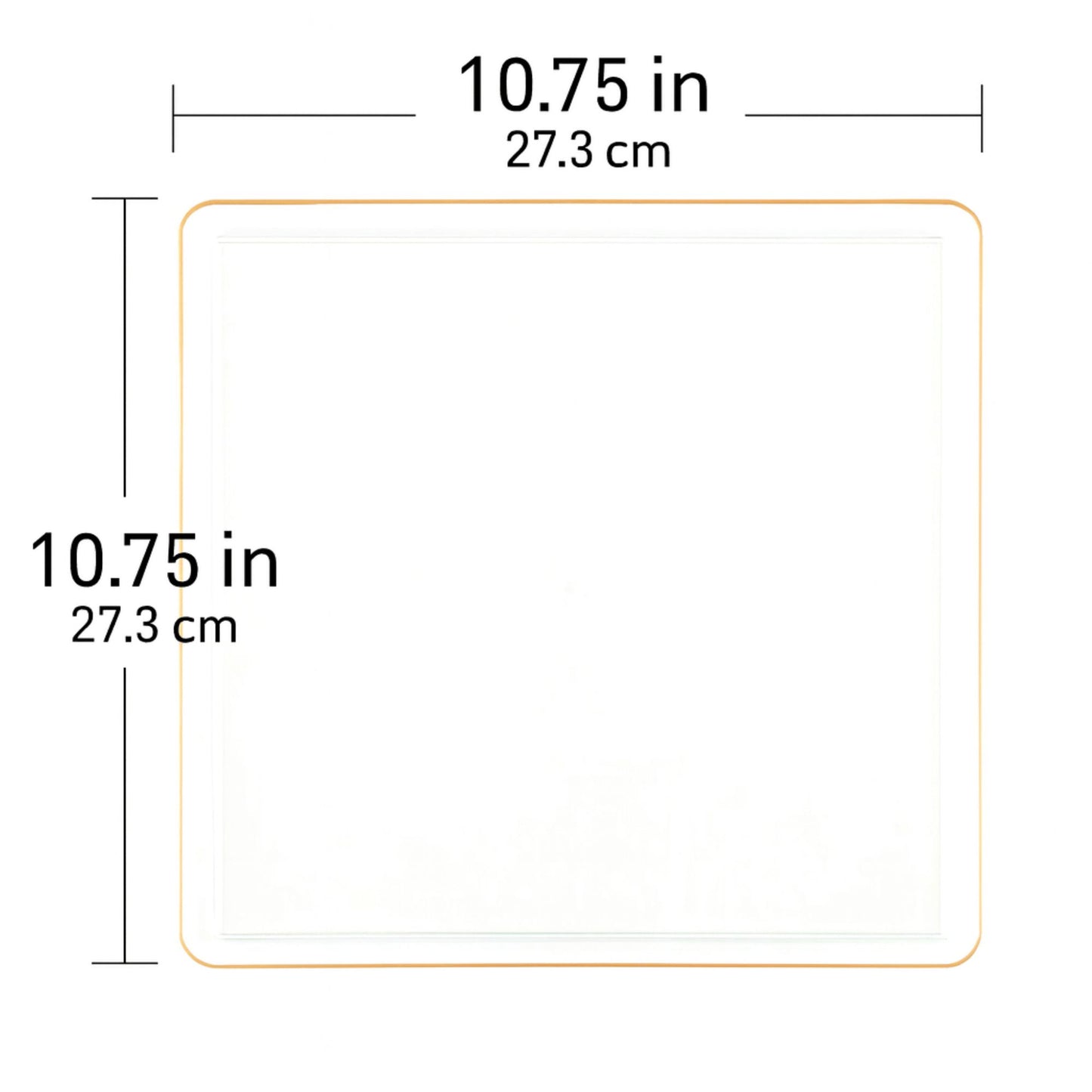 *BUY BULK* The Edge Collection Elegant Clear with Gold Rim Square Dinner Tableware COMBO Set Dinnerware Sets SIMCHA Collection