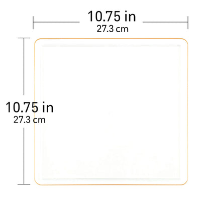 *BUY BULK* The Edge Collection Elegant Clear with Gold Rim Square Dinner Tableware COMBO Set Dinnerware Sets SIMCHA Collection