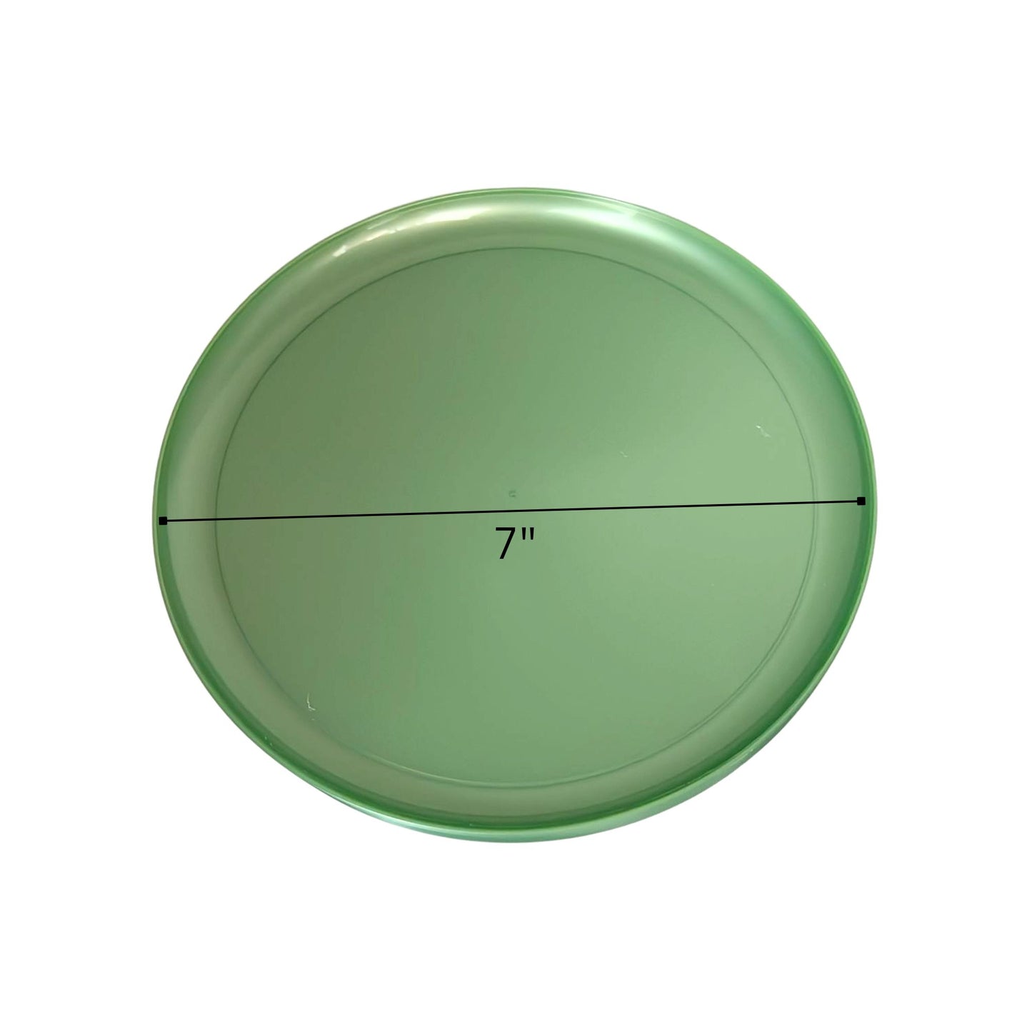 COMBO SET The Edge Collection 10" & 7" Perlized Green Plastic Dinnerware Combo Disposable Plates SIMCA Collection