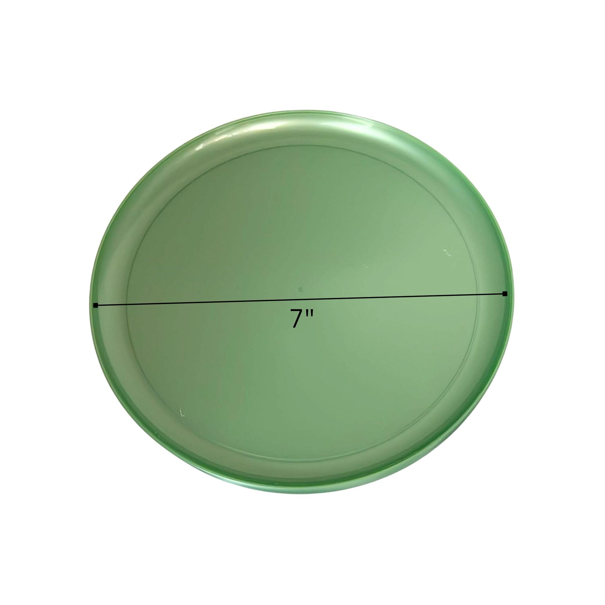 COMBO SET The Edge Collection 10" & 7" Perlized Green Plastic Dinnerware Combo Disposable Plates SIMCA Collection