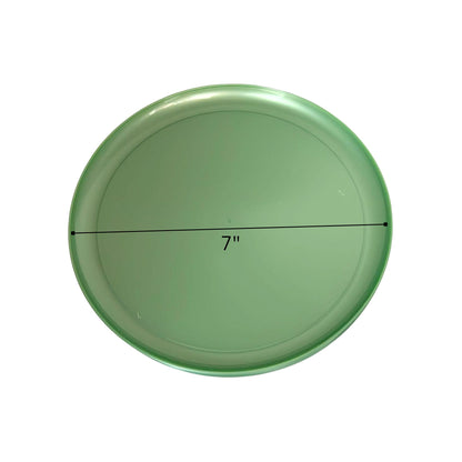 COMBO SET The Edge Collection 10" & 7" Perlized Green Plastic Dinnerware Combo Disposable Plates SIMCA Collection