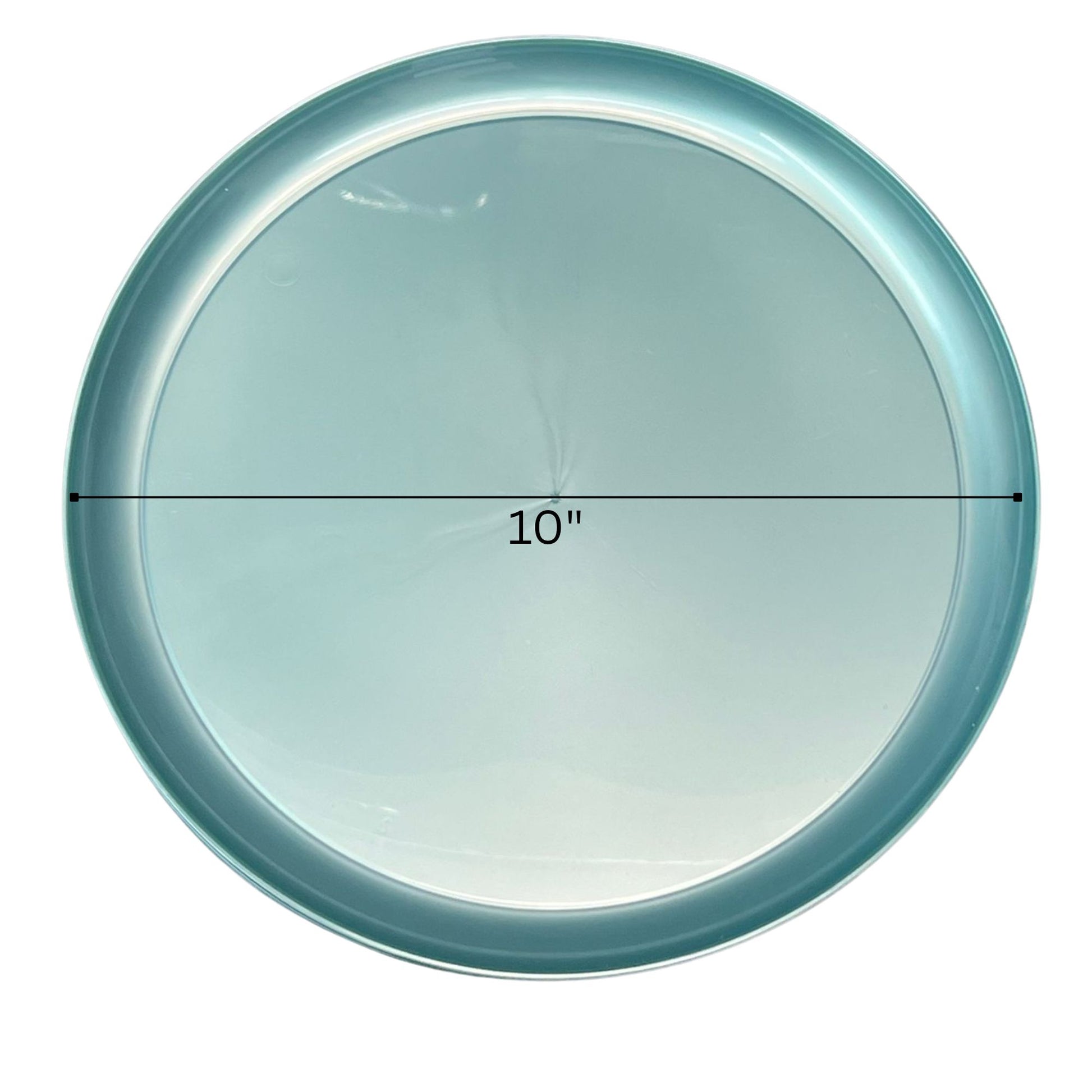 COMBO SET The Edge Collection 10" & 7" Perlized Teal Plastic Dinnerware Combo Disposable Plates SIMCA Collection