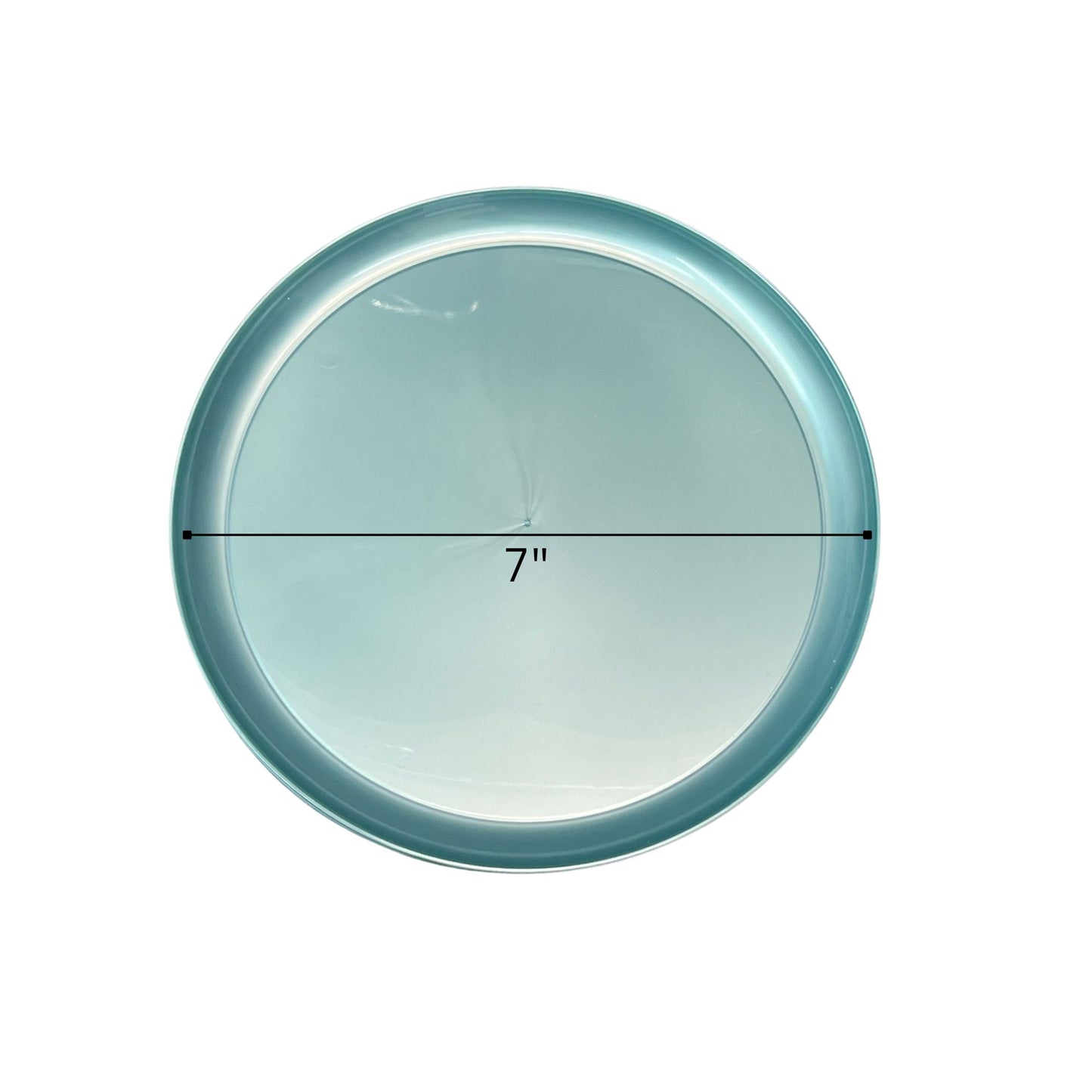 COMBO SET The Edge Collection 10" & 7" Perlized Teal Plastic Dinnerware Combo Disposable Plates SIMCA Collection