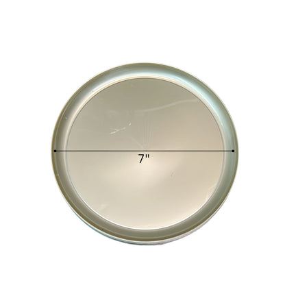 COMBO SET The Edge Collection 10" & 7" Pewter Plastic Dinnerware Combo Disposable Plates SIMCA Collection