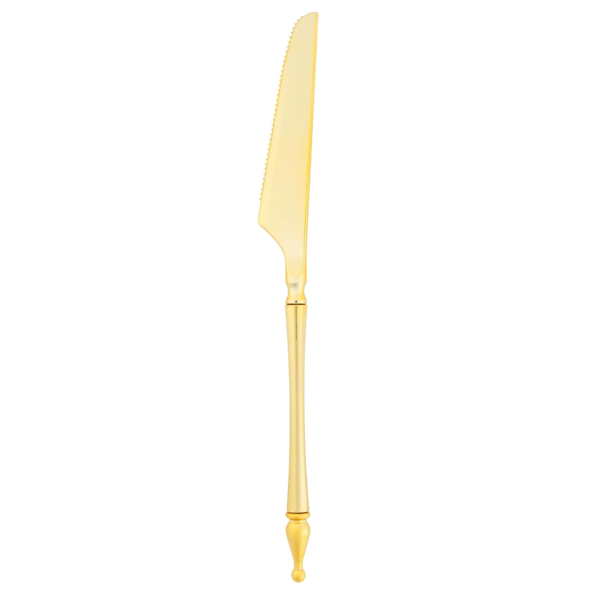 Majestic Flatware Plastic Gold Knives Disposable Knives Magestic