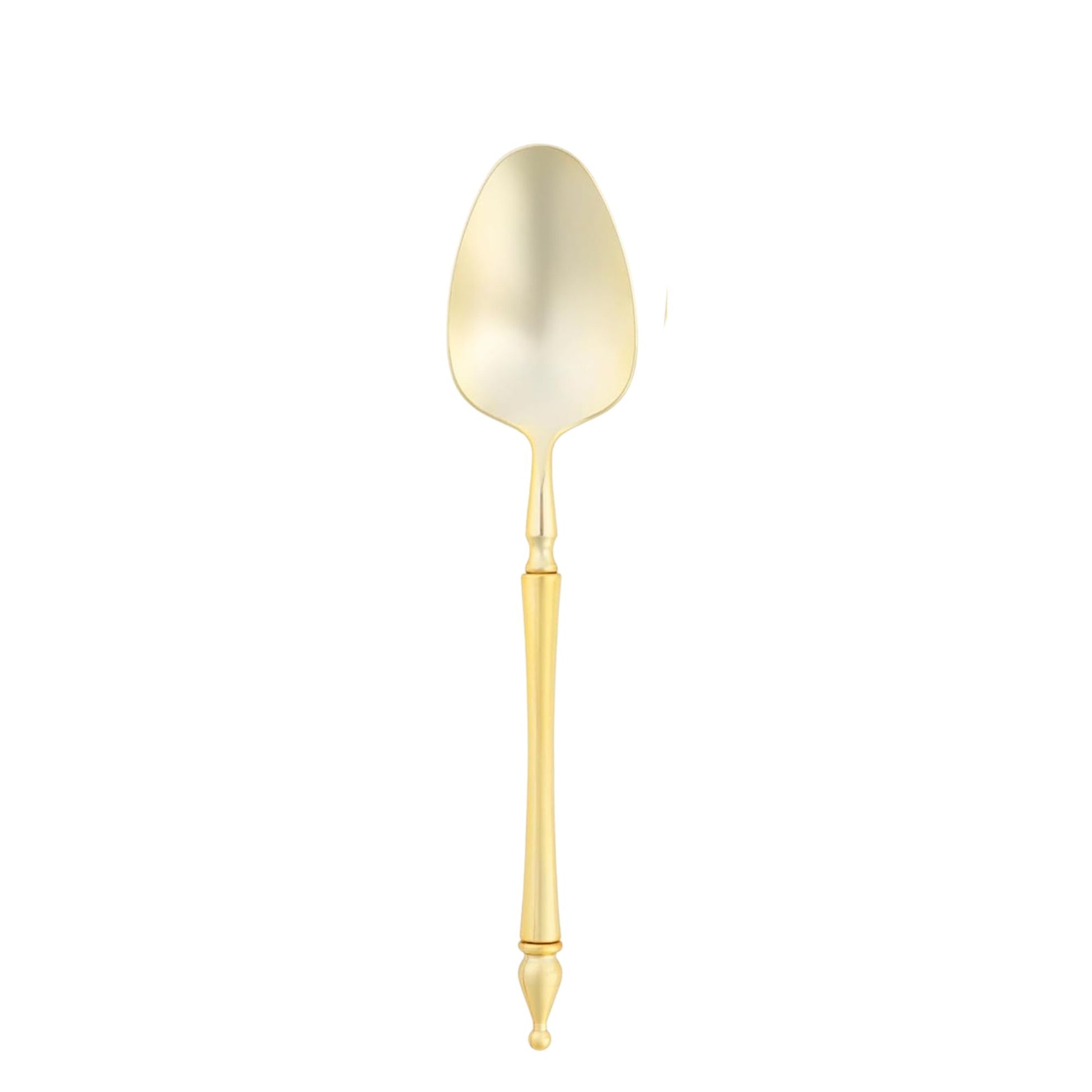 Majestic Flatware Plastic Gold Tea Spoons Disposable Spoons Magestic